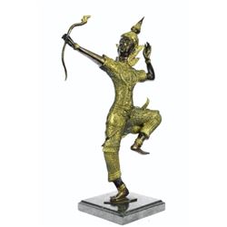 Gilt Bronze Hindu Prince Rama Sculpture
