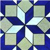 Image 4 : Geometric Cubist Design Stained Art Glass Hanging Window Panel