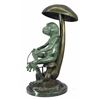 Image 4 : Signed Original Limited Edition Frog Under Mushroom Bronze Conservatory Sculpture