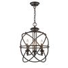 Image 2 : Industrial Style 3-Light Hanging Inverted Ceiling Pendant