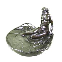 Art Deco Style Nude Bronze Tray