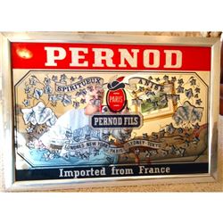 Vintage French Bistro, Pub Bar Mirror, Absinthe