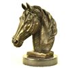 Image 1 : Bronze Horse Head Equestrian Sculpture