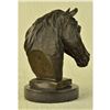 Image 3 : Bronze Horse Head Equestrian Sculpture