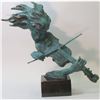 Image 2 : Signed Abstract Bronze Sculpture, Lady Playing Violin