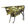 Image 1 : Abstract Brutalist Style Bronze Bull Sculpture