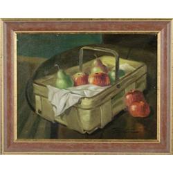 Prestor, ?Fruit Basket?, Still Life, oil on #1405206