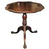 Image 1 : Vintage Mahogany Tilt-Top Tripod Table #1405342