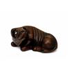Image 1 : Old Japanese Wood Netsuke Reclining Ox Buffalo #1405842