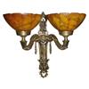 Image 1 : A pair of alabaster and bronze sconces #1405918