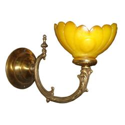 A pair of alabaster and bronze sconces #1405920