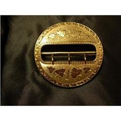 Victorian Circa 1890 Gold Buckle Brooch #1405938