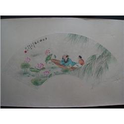 fine Chinese Fan Painting #1405983