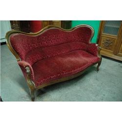 French walnut Louis Philippe sofa c.1850 #1406042