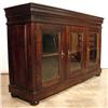 Image 1 : OLD WORLD EUROPEAN CONSOLE CREDENZA BOOKCASE #1406086