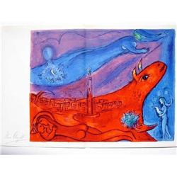 MARC CHAGALL SIGNED ORIGINAL LITHOGRAPH 1963 #1424921