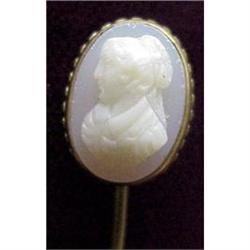 Victorian CAMEO STICKPIN  #1424960