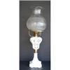 Image 1 : 19TH CENTURY KEROSENE  LAMP WHITE CUT TO CLEAR #1425009