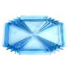 Image 1 : Bedford Blue Glass Art Deco Dresser Tray #1425127
