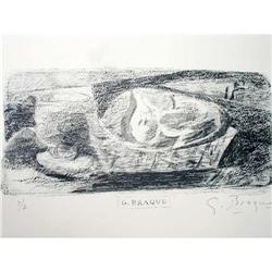 GEORGE BRAQUE ORIGINAL HELIO LITHOGRAPH 1961 #1440514
