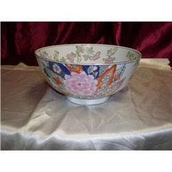Chinese Large Hand Painted Bowl  #1440532