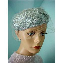 40 's Elegant  Sky Blue  LADIES HAT  #1440635