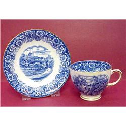 H & M Sutherland COBALT BLUE Cup & Saucer #1440661