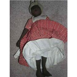 Black Cloth doll with stitched features #1440824