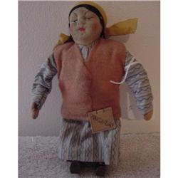 Doll Cloth Stockinette  Manchurian Woman Soviet#1440982