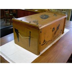 1950's Child's Toy Chest w/ Space Graphics #1458131