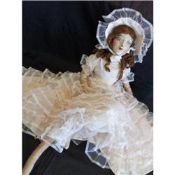 Antique Vintage BOUDOIR BED DOLL Million $  #1458171