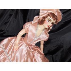 Antique COMPOSITION BOUDOIR BED DOLL Million $ #1458172