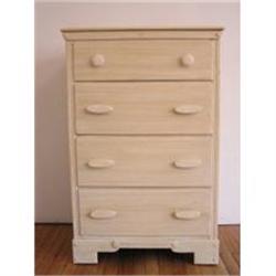 Circa 1940 Sabby Chic Umbered Chest of Drawers #1458186