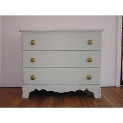 Green Shabby Chic Chest of Drawers/Dresser #1458188