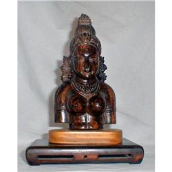 GODDESS SCULPTURED WOOD CARVING, KALI,OR #1458208