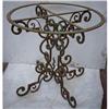 Image 1 : Pair of Wrought Iron Fancy Round Tables #1458222