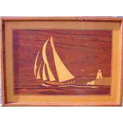 Wooden Inlay- Sailboat #1458482