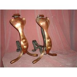 ARTS  AND CRAFTS FIREDOGS HAND MADE. #1458622