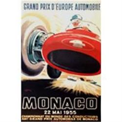 Monaco 1955 Poster, Later printing ca 1980s #1458714