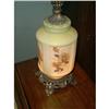 Image 1 : Glass Lamp Shabby Chic  Yellow Roses #1458823