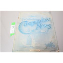 1924 CO-OP NEWS SASK. MAGAZINE some water stains