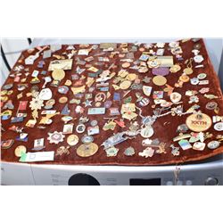 MASSIVE MID CENTURY WORLDWIDE COLLECTION OF LIONS PINS