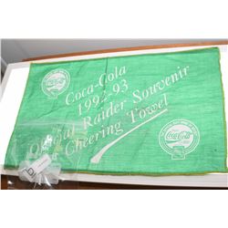 P.A, RAIDERS HOCKEY COCA COLA CHEERING TOWEL