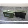 Image 2 : 2X THE MONEY / AMMUNITION STORAGE METAL BOXES