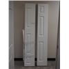 6 PANEL TEXTURED CLOSET BI-FOLD (25 1/4 X 76 1/2 IN LONG WITH HARDWARE