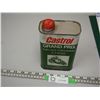 Image 3 : Castrol Grand Prix 4 stroke motorcycle oil vintage tin about 1/2 full