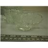 Image 3 : Clear glass punch bowl with glass cups from different sets