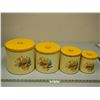Image 1 : Set of 4 vintage cannisters