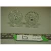 Image 4 : Vintage crystal glass salt and pepper shakers