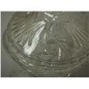 Image 3 : Footed etched crystal glass candy dish 8" tall